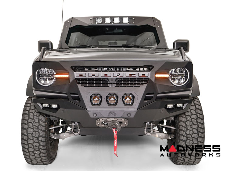 Ford Bronco Front Bumper - Fab Fours - Grumper